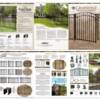 6-panel, 8.5" x 11" product brochure, National Fence Systems,
photography provided NFS and Russ Avarella
